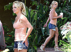 Pictures of Britney Spears at a Recording Studio in LA