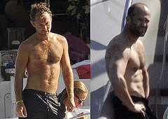 Shirtless Pictures of Jude Law and Jason Statham Shirtless Pictures of Jude Law and Jason Statham