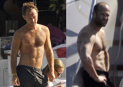 Shirtless Pictures of Jude Law and Jason Statham