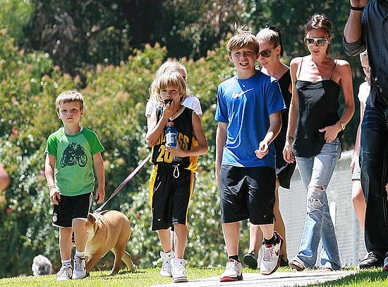 Victoria Beckham Taking Her Kids To The Park To Play Basketball
