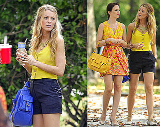Leighton and Blake Gossip in Matching Summer Brights in NYC