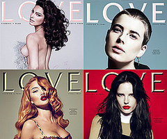 Love Magazine Issue 4 Cover Stars Agyness Deyn, Kelly Brook, Alessandra Ambrosio