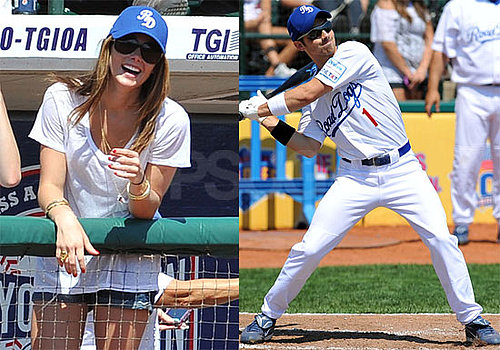 Pictures of Ashley Greene and the Jonas Brothers at a Celebrity Softball Game