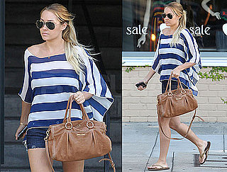 Pictures of Lauren Conrad wearing stripes in LA 2010-08-25 14:00:00