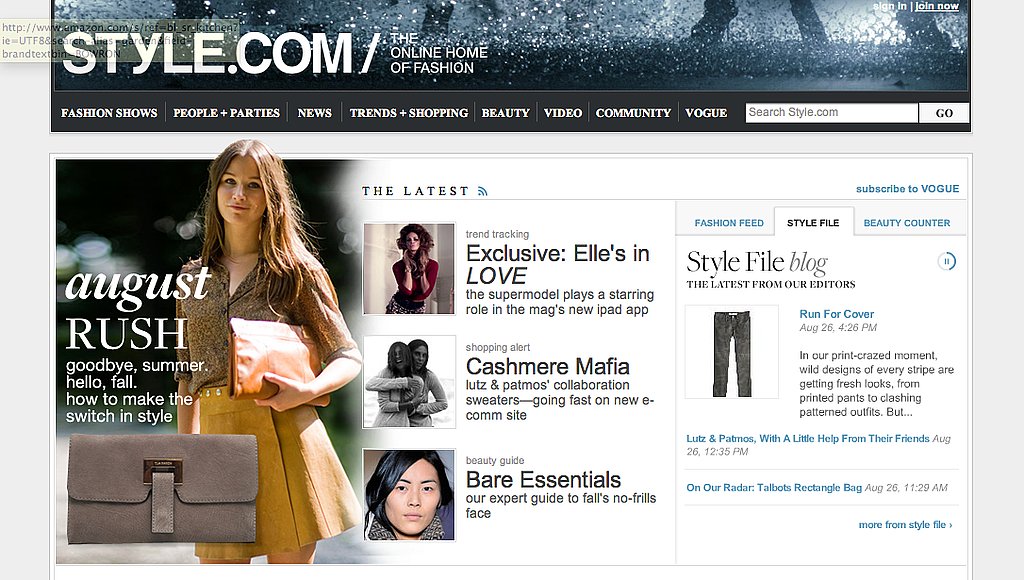 Style.com Will Have a Competitor in Vogue.com, But It's Not Going Away Style.com Will Have a Competitor in Vogue.com, But It's Not Going Away