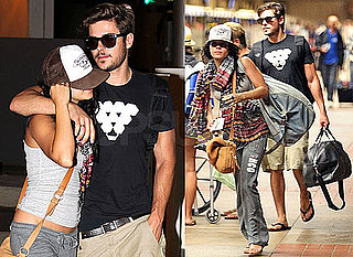 Pictures of Zac Efron and Vanessa Hudgens Returning From Hawaiian Vacation