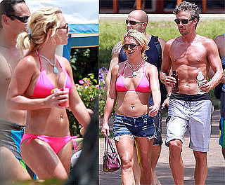 Pictures of Britney Spears in a Pink Bikini in Hawaii With Jason