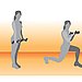 Backward Lunge With Bicep Curls