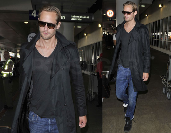 Pictures of Skarsgard at LAX Pictures of Skarsgard at LAX