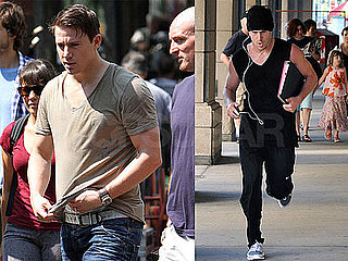 Pictures of Channing Tatum Running and Filming The Vow in Toronto