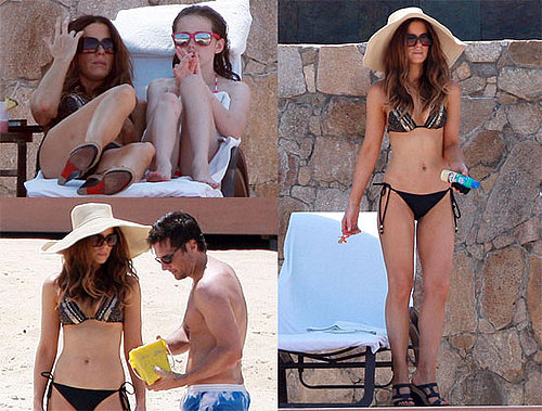 Pictures of Kate Beckinsale in a Bikini Vacationing in Mexico With Shirtless Len Wiseman