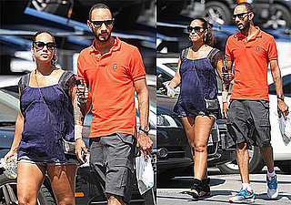 Pictures of Pregnant Alicia Keys and Swizz Beatz Walking in NYC
