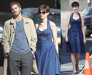 Pictures of Anne Hathaway and Jim Sturgess Filming One Day in Paris