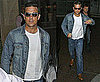 Pictures of Robbie Wiliams in Denim Jacket and Jeans In London