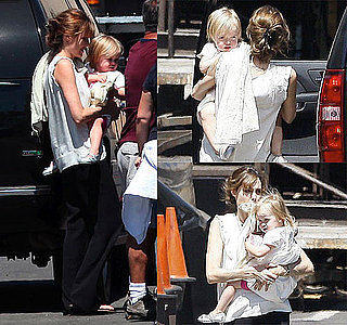 Pictures of Angelina With Knox and Vivienne Visiting Brad Pitt In LA