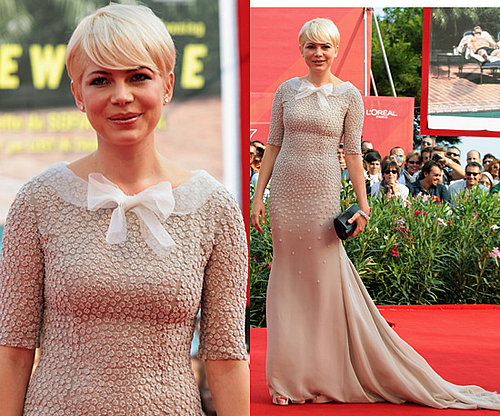 Photos of Michelle Williams at 2010 Venice Film Festival in Long Jason Wu Gown