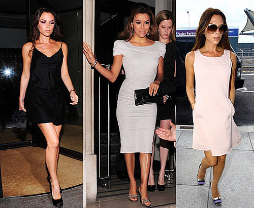 Pictures of Victoria Beckham Leaving London After Dining With and Dressing Up Eva Longoria