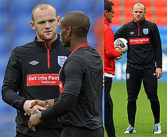 PIctures of Wayne Rooney Training With England Football Team in Switzerland, First Picture of Coleen Rooney in Liverpool Since
