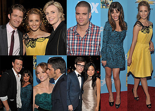Lea Michele, Dianna Agron, Jane Lynch, Matthew Morrison and Glee Cast at Season Two Premiere