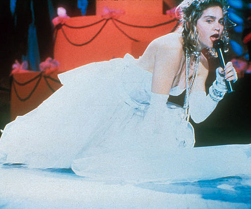 Madonna performed "Like a Virgin" in 1984 at Radio City Music Hall, at the first Video Music Awards.
Madonna performed "Like a Virgin" in 1984 at Radio City Music Hall, at the first Video Music Awards.