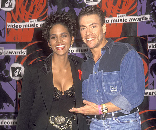 Halle Berry smiled big and Jean-Claude Van Damme rocked denim on denim backstage in 1992.
Halle Berry smiled big and Jean-Claude Van Damme rocked denim on denim backstage in 1992.