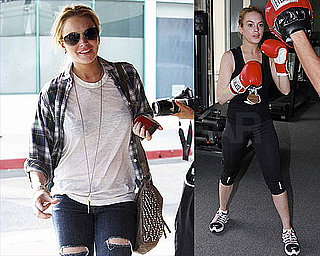 Pictures of Lindsay Lohan Boxing and Meeting With Her Attorney in LA