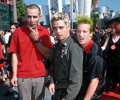 Green Day brought their punk style to the red carpet in 1998.
Green Day brought their punk style to the red carpet in 1998.