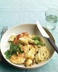 Recipe For Chicken With Artichokes and Angel Hair Recipe For Chicken With Artichokes and Angel Hair