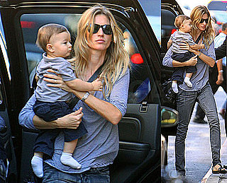 Pictures of Gisele Bundchen and Benjamin Brady in NYC