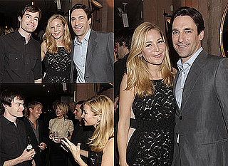 The Town's Jon Hamm at a Details Dinner and Doing Interviews in NYC