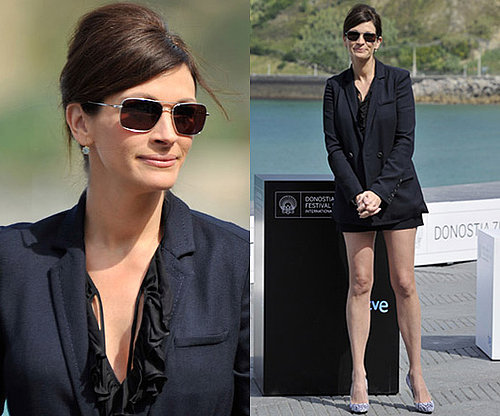 Photos of Julia Roberts Promoting Eat Pray Love in San Sebastien