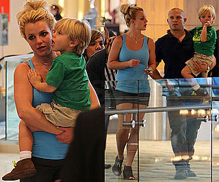 Britney Spears Glee Episode Promo and Pictures of Her Shopping With Sons