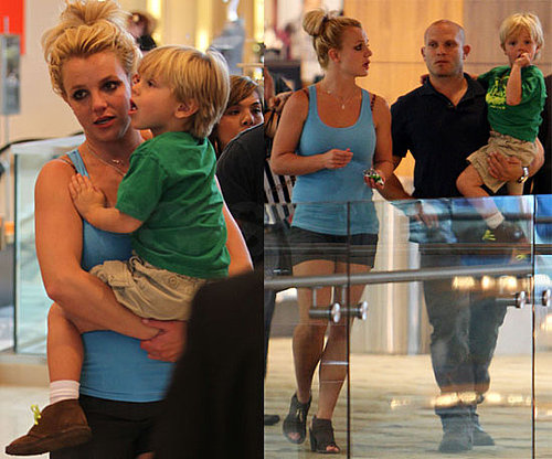 Britney Spears Glee Episode Promo and Pictures of Her Shopping With Sons