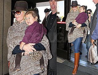 Pictures of Katherine Heigl and Naleigh at LAX