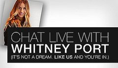 Whitney Port Live Chat on Rue La La Whitney Port Live Chat on Rue La La