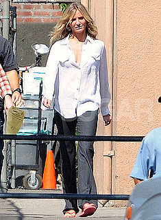 Pictures of Cameron Diaz Shooting Bad Teacher in LA