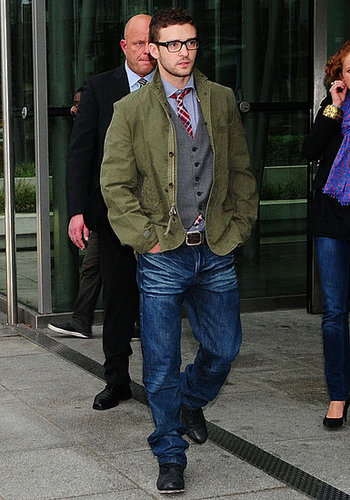 Pictures of Justin Timberlake, Jesse Eisenberg, and Andrew Garfield Promoting The Social Network in Germany