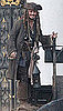Pictures of Johnny Depp Flashing a Swashbuckling Smile on the Pirates Set