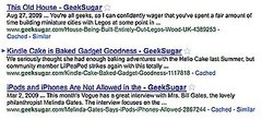 Google Search Loves Arrows
