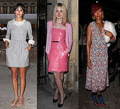 Pictures of Celebrities at Paris Fashion Week Including Alexa Chung, Dakota Fanning, Rihanna, Leigh Lezark and Daisy Lowe