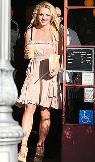Pictures of Britney Spears in a Sundress at Starbucks