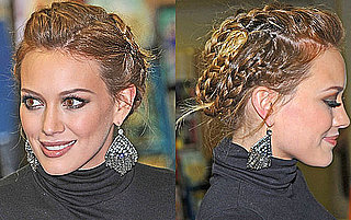 Pictures of Hilary Duff's New Ombre Hair Colour Braided