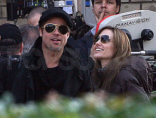 Pictures of Brad Pitt and Angelina Jolie in Hungary