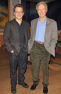 Pictures of Matt Damon and Clint Eastwood on The Early Show