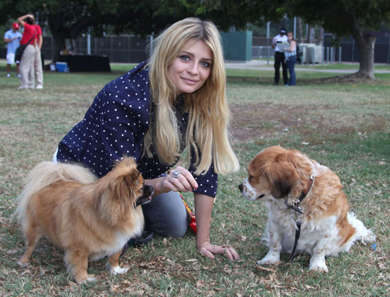 Mischa Barton Poses With Charlie and Ziggy