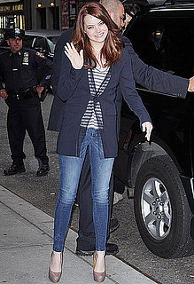 Pictures of Emma Stone at The Late Show in New York