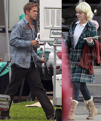 Pictures of Ryan Gosling on the Set of Drive in LA