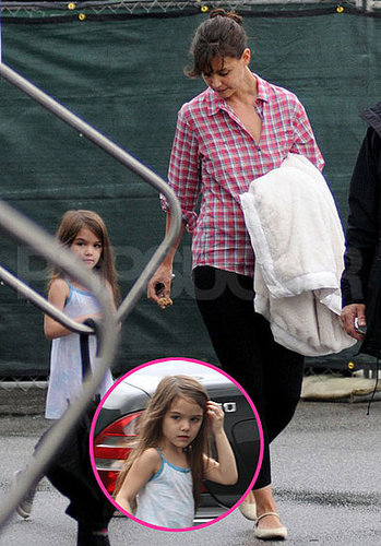 Pictures of Katie Holmes and Suri Cruise on the LA Set of Jack and Jill