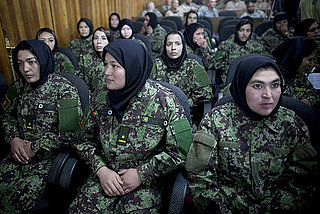 Pictures of Women Soldiers' Graduation in Afghanistan