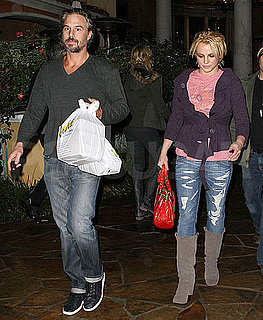 Pictures of Britney Spears and Jason Trawick Leaving Dinner at Marmalade Cafe in LA